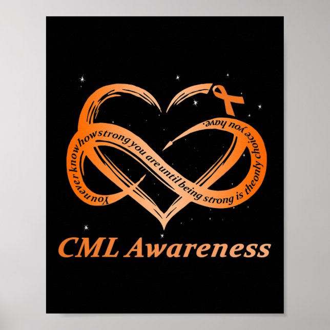 CML Warrior I'm Fine Chronic Myeloid Leukaemia Awa Poster (Front)