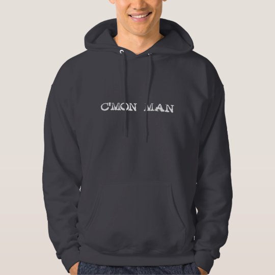 c'mon man - white hoodie