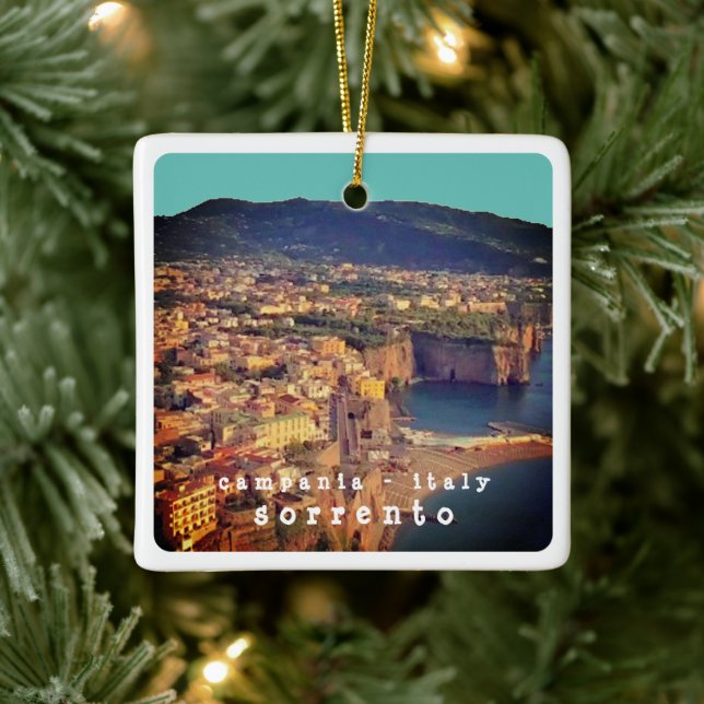 CMP002 SORRENTO, Campania, Italy, Ceramic Ornament (Tree)