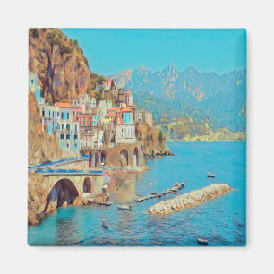 CMP003 ATRANI AMALFI COAST, Italy, Fridge Magnet