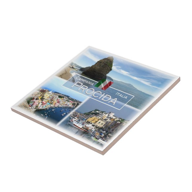 CMP015 PROCIDA, Campania, Italy, Tile (Side)
