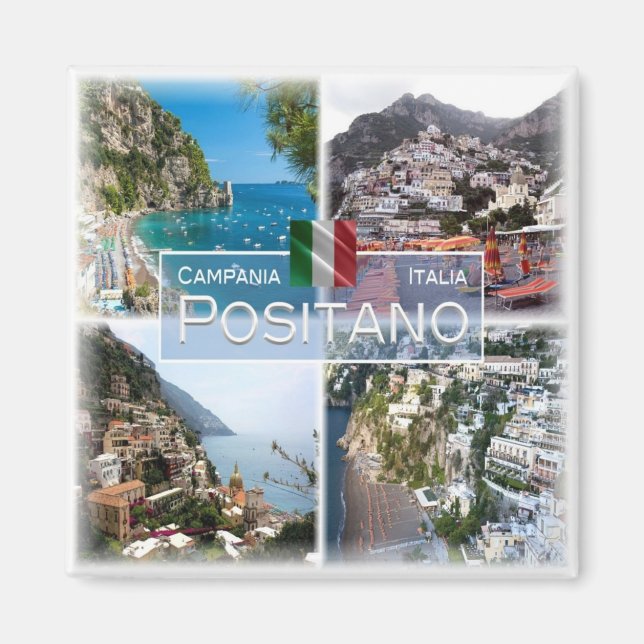 CMP027 POSITANO - Campania - Italy - Fridge Magnet (Front)