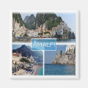 CMP034 AMALFI, Campania, Italy, Fridge Magnet