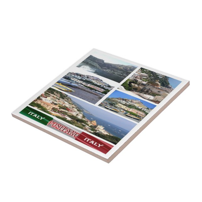 CMP037 POSITANO, Mosaic, Campania, Tile (Side)
