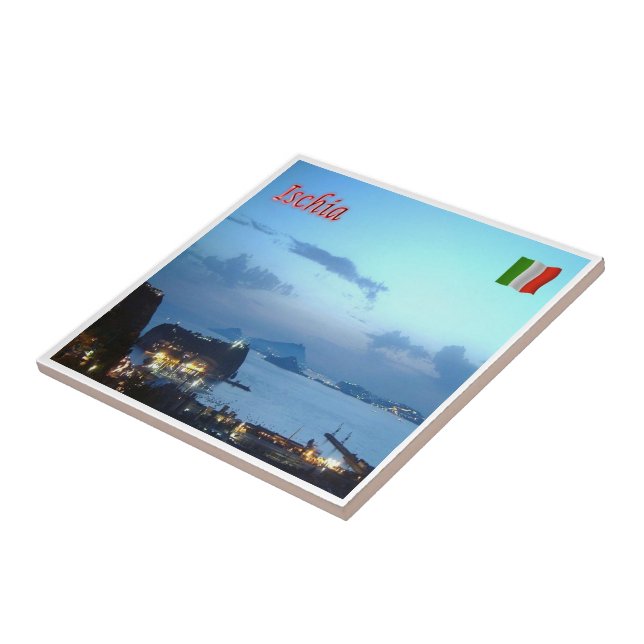 CMP056 ISCHIA, Campania, Italy, Tile (Side)