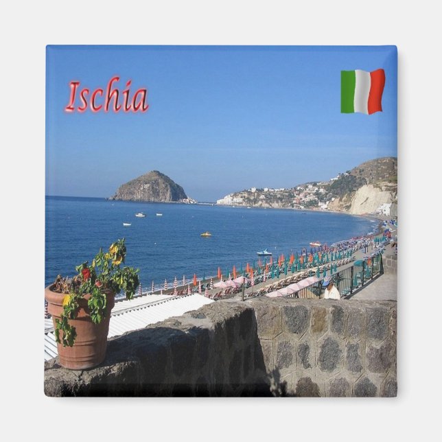 CMP063 ISCHIA, Campania, Italy, Fridge Magnet (Front)