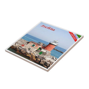 CMP083 ISCHIA, Lighthouse, Italy, Tile