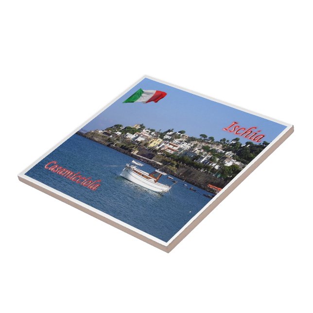 CMP087 ISCHIA, Casamicciola, Italy,  Tile (Side)