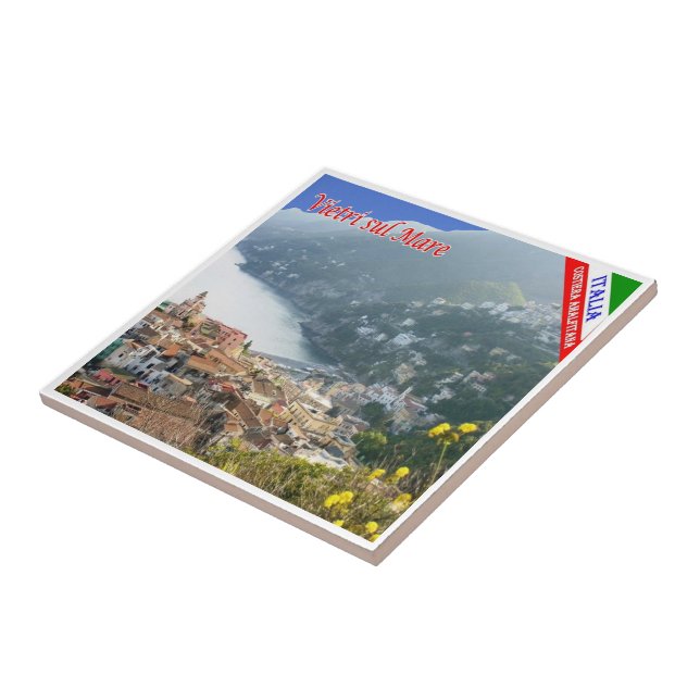 CMP095 AMALFI COAST, Vietri, Italy, Tile (Side)