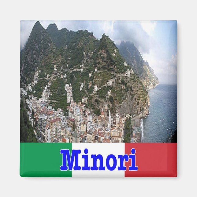 CMP104 AMALFI COAST, MINORI, Italy, Fridge Magnet (Front)
