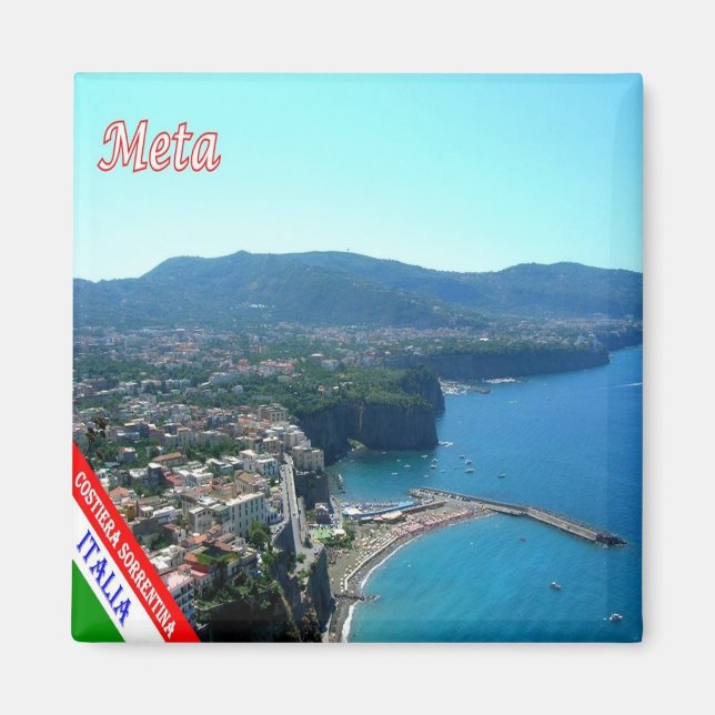 CMP105 AMALFI COAST, META, Italy, Fridge Magnet (Front)