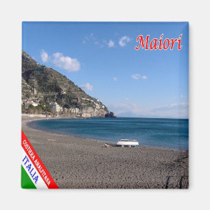 CMP108 AMALFI COAST MAIORI Beach, Italy, Fridge Magnet