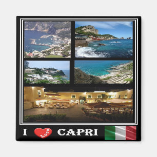 CMP116 CAPRI I Love - Campania - Italy - Fridge Magnet