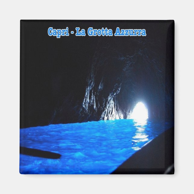 CMP125 CAPRI, The Blue Grotto  Italy, Fridge Magnet (Front)