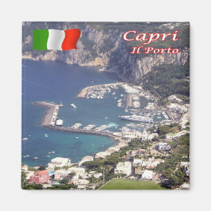 CMP128 CAPRI The Port, Italy, Fridge Magnet