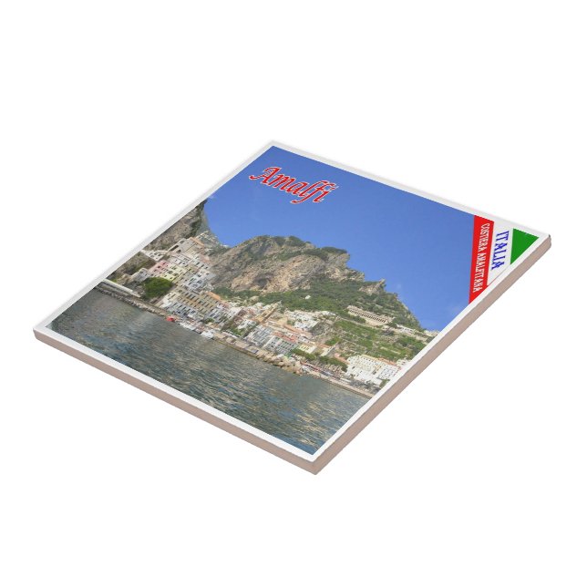 CMP133 AMALFI, AMALFI COAST  Italy, Tile (Side)