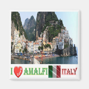 CMP136 AMALFI I Love, Italy, Fridge Magnet