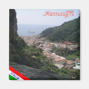 CMP140 AMALFI Aerial View, Italy, Fridge Magnet