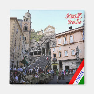 CMP141 AMALFI, Duomo Square, Italy,  Fridge Magnet