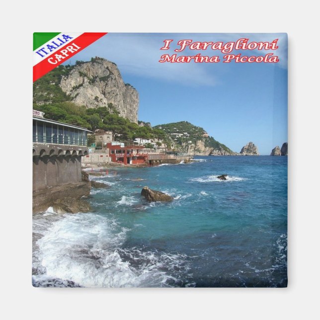 CMP154 CAPRI Marina Piccola - Faraglioni - Fridge Magnet (Front)