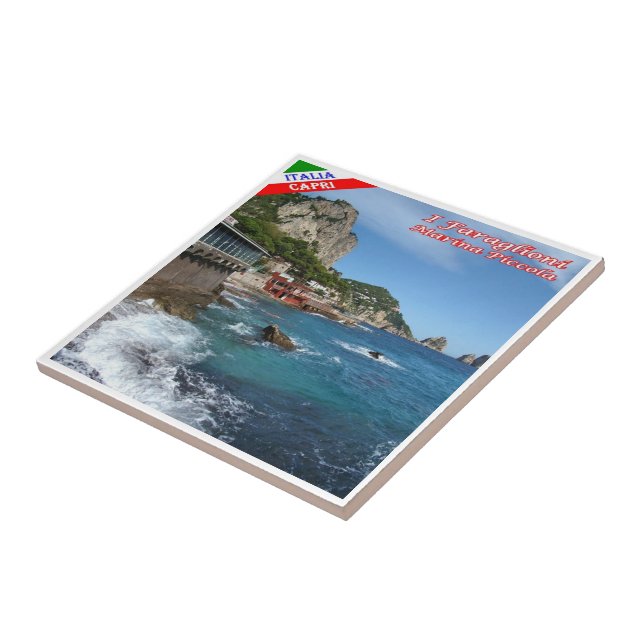 CMP154 CAPRI Marina Piccola, Faraglioni, Tile (Side)