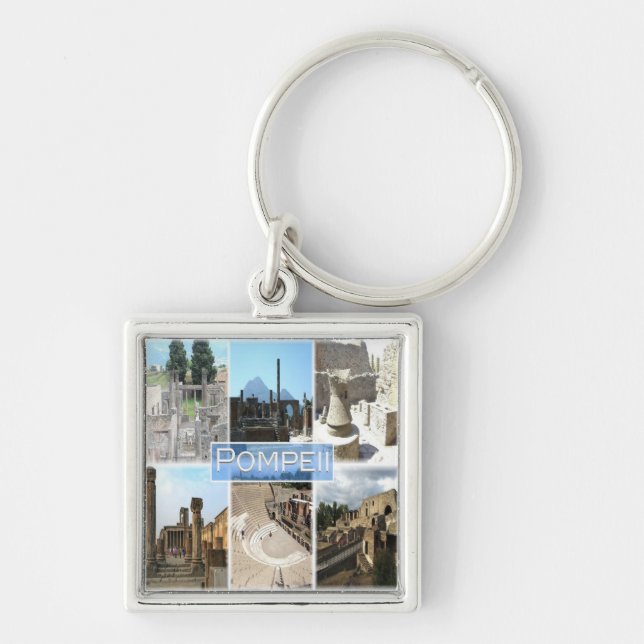 CMP155 POMPEII the ruins, Pompei, Campania, Key Ring (Front)