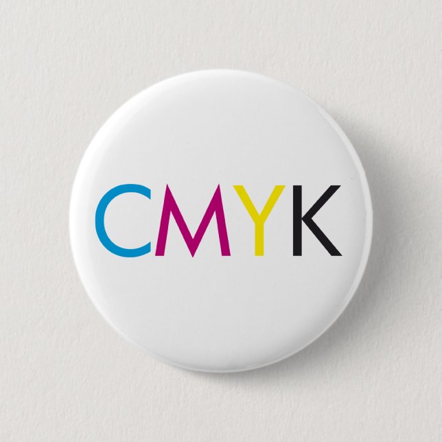 cmyk 6 cm round badge (Front)