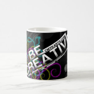 CMYK BE CREATIVE COFFEE MUG