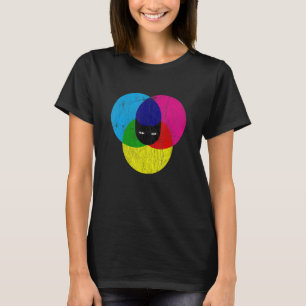 CMYK Cat Designer T-Shirt