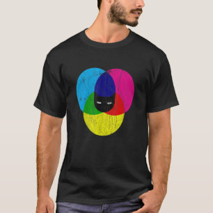 CMYK Cat Designer T-Shirt