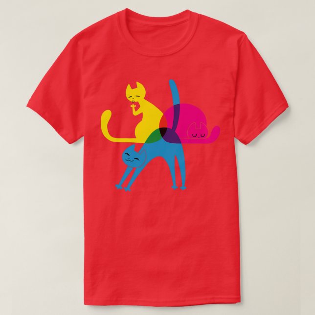 CMYK cats  T-Shirt (Design Front)
