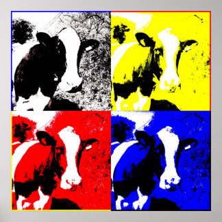CMYK Cows Poster