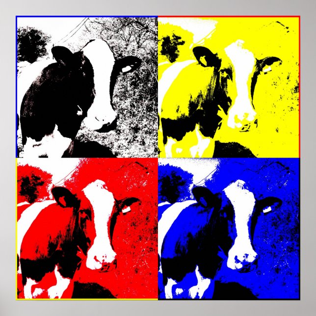 CMYK Cows Poster (Front)