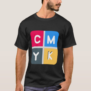 CMYK Cyan, Magenta, Yellow, and Key T-Shirt