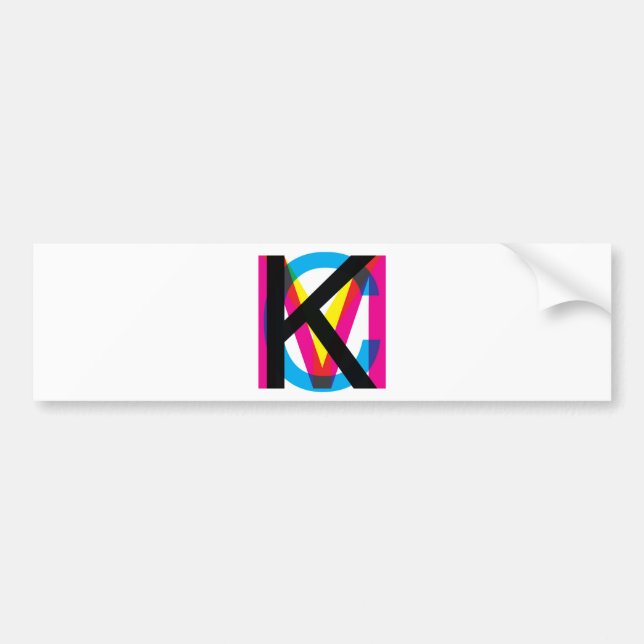 CMYK pile Bumper Sticker (Front)