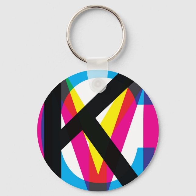 CMYK pile Key Ring (Front)