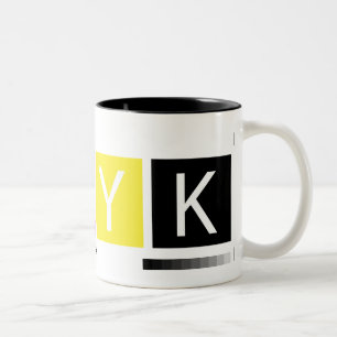 CMYK Pre-Press Colours Two-Tone Coffee Mug