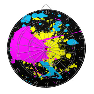 CMYK Splash Dartboard