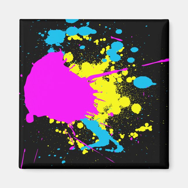 CMYK Splash Magnet (Front)