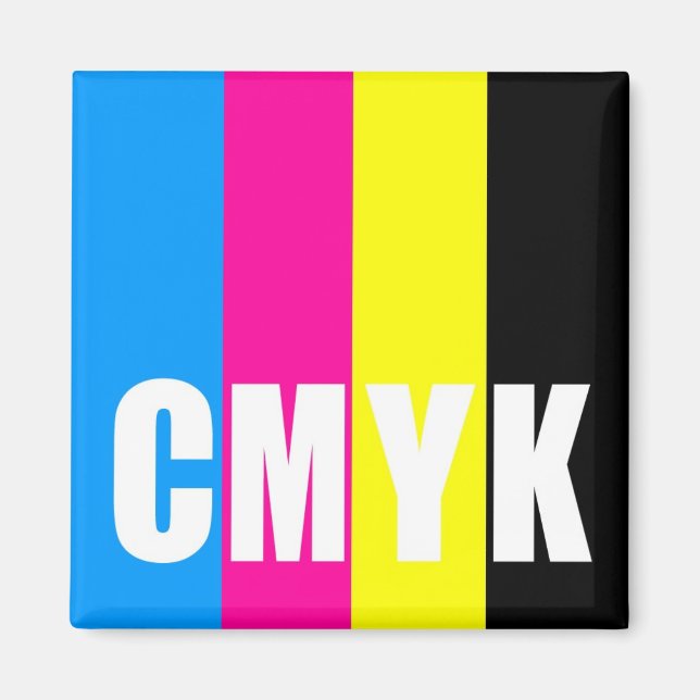 CMYK - square magnet (Front)