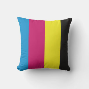 cmyk stripes background pattern graphic color cyan cushion
