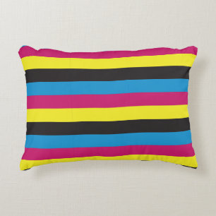 cmyk stripes background pattern graphic color cyan decorative cushion
