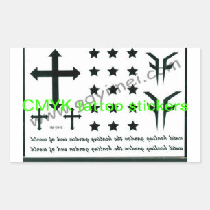 CMYK tattoo stickers