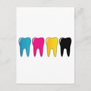CMYK tooth Postcard