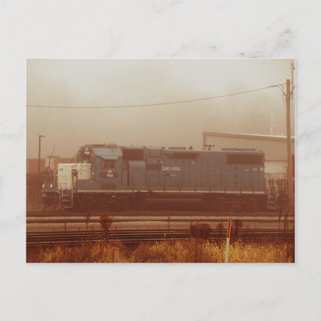 CN 4906 locomotive roster shot  Postcard (Front)