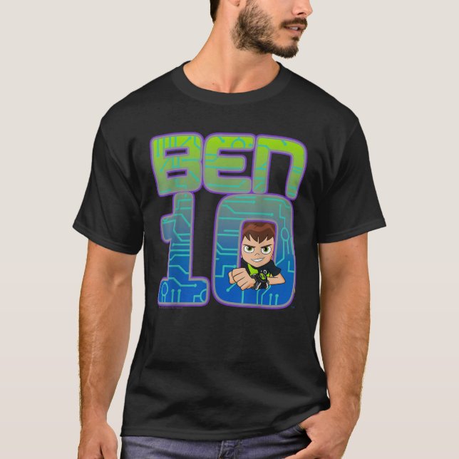 CN Ben 10 Simple Portrait Logo T-Shirt (Front)