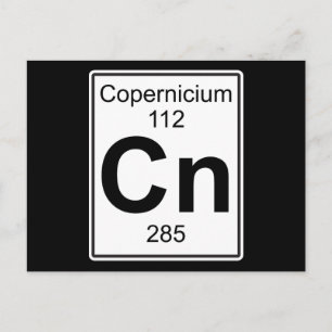 Cn - Copernicium Postcard