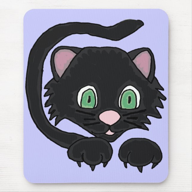 CN- Funny Black Cat Mousepad (Front)