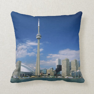 CN Tower and Skydome in Toronto, Ontario Cushion