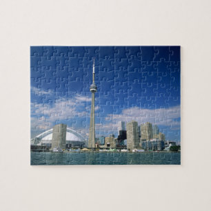 CN Tower and Skydome in Toronto, Ontario, Jigsaw Puzzle